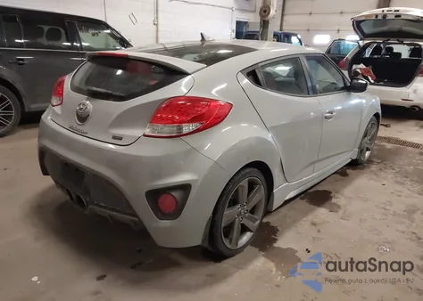 2014 Hyundai Veloster Turbo R-Spec from USA, damaged, VIN KMHTC6AEXEU198101